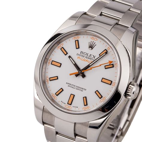 rolex milgauss white|Rolex Milgauss models.